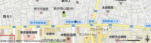 東京都中野区新井2丁目30周辺の地図