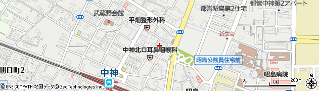東京都昭島市中神町1168周辺の地図