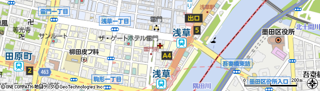 セブンイレブン浅草雷門前店周辺の地図