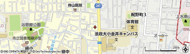ファミリーマート小金井法政大学前店周辺の地図
