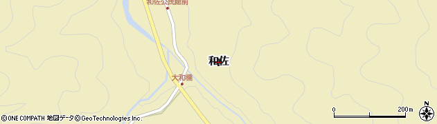 岐阜県下呂市和佐周辺の地図