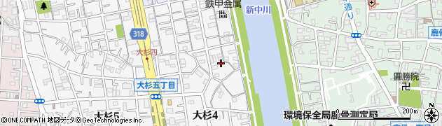 東京都江戸川区大杉4丁目27周辺の地図