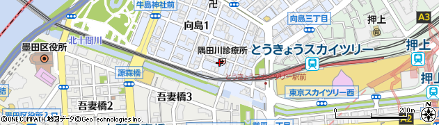 隅田川診療所周辺の地図