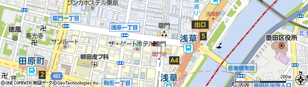 マッサージ整体院 なごみや 浅草店周辺の地図
