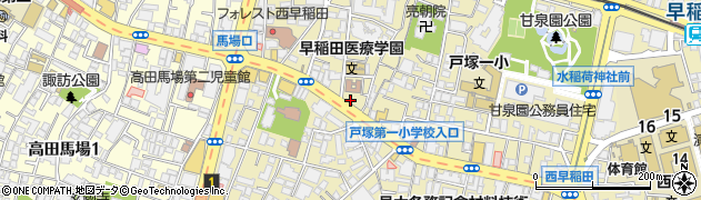 東京都新宿区西早稲田3丁目19-2周辺の地図