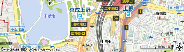 BIGECHO 上野駅前店周辺の地図
