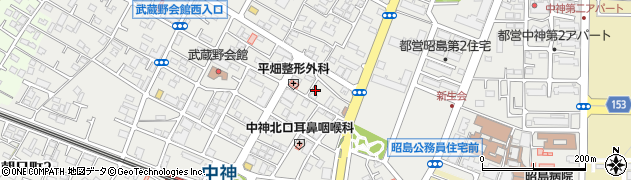 東京都昭島市中神町1168-15周辺の地図