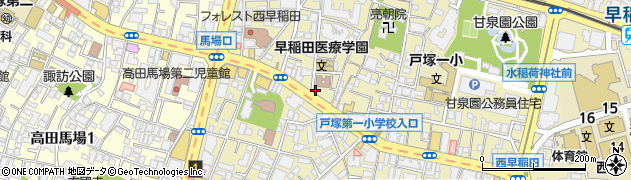 東京都新宿区西早稲田3丁目19-3周辺の地図