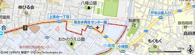 東京都新宿区上落合1丁目4周辺の地図