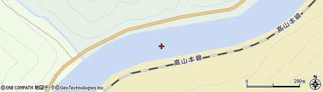 飛騨川周辺の地図