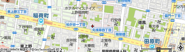 ブックオフ浅草稲荷町店周辺の地図
