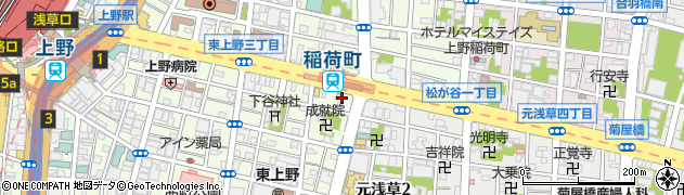 東京都台東区東上野3丁目33-11周辺の地図