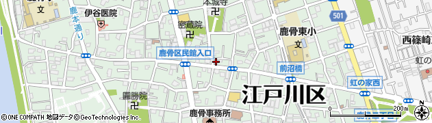 江戸川園周辺の地図