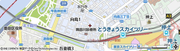古宇田パーキング向島No.5【00:00〜23:59】周辺の地図