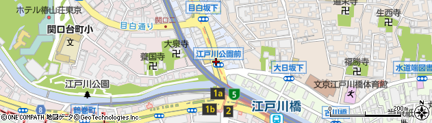 江戸川公園前周辺の地図