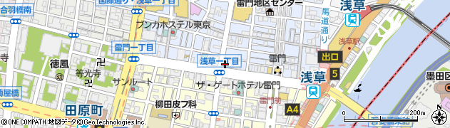 株式会社箱長　浅草オレンジ通り店周辺の地図