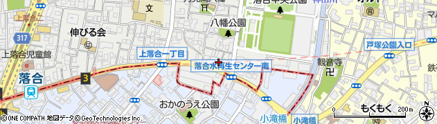 東京都新宿区上落合1丁目5周辺の地図