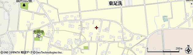 千葉県旭市東足洗周辺の地図