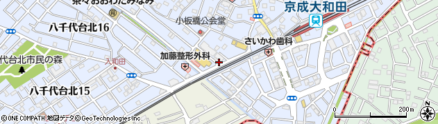 有限会社白洋舎　大和田店周辺の地図