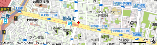 株式会社翠雲堂　本店稲荷町駅前店周辺の地図