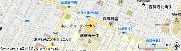 武蔵野市民文化会館周辺の地図