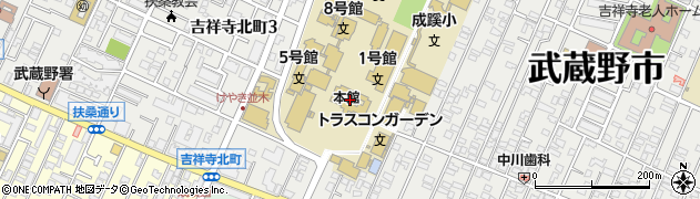 成蹊大学周辺の地図