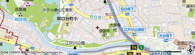 東京都文京区関口2丁目周辺の地図