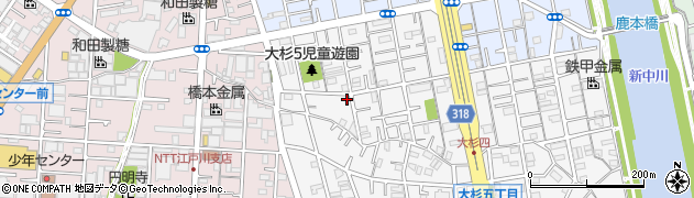 東京都江戸川区大杉5丁目9-8周辺の地図
