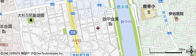 東京都江戸川区大杉4丁目10周辺の地図
