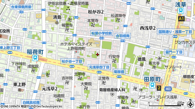 〒111-0036 東京都台東区松が谷の地図