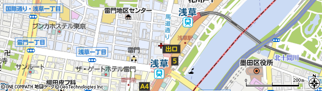 ビッグエコー 浅草店周辺の地図