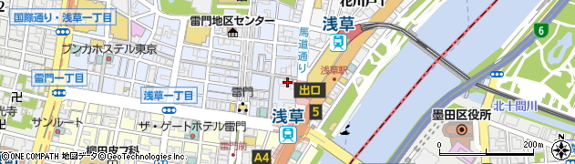 浅草地下道株式会社周辺の地図