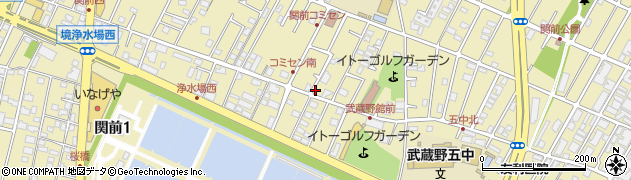 東京都武蔵野市関前周辺の地図