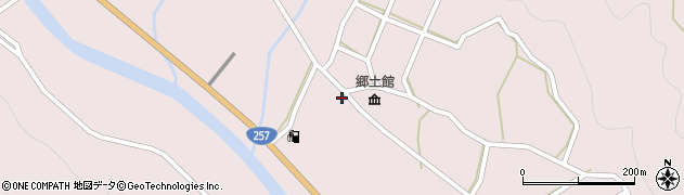 岐阜県中津川市加子母上桑原3933周辺の地図