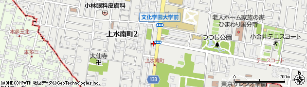 東京都小平市上水南町周辺の地図