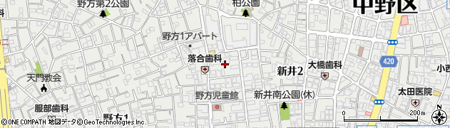 東京都中野区新井2丁目50周辺の地図