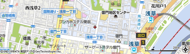 藤関歯科医院浅草周辺の地図