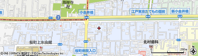 東京都小金井市桜町周辺の地図