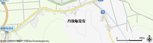 京都府京丹後市丹後町是安周辺の地図