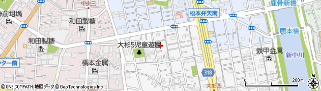東京都江戸川区大杉5丁目14周辺の地図