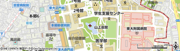 三四郎池周辺の地図