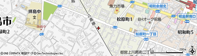ガラスオタスケ２４昭島店周辺の地図