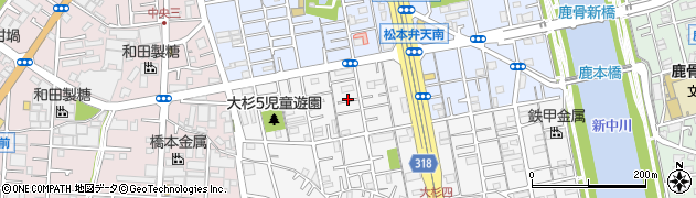 東京都江戸川区大杉5丁目15周辺の地図