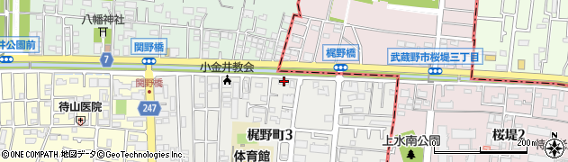 小金井高橋園周辺の地図