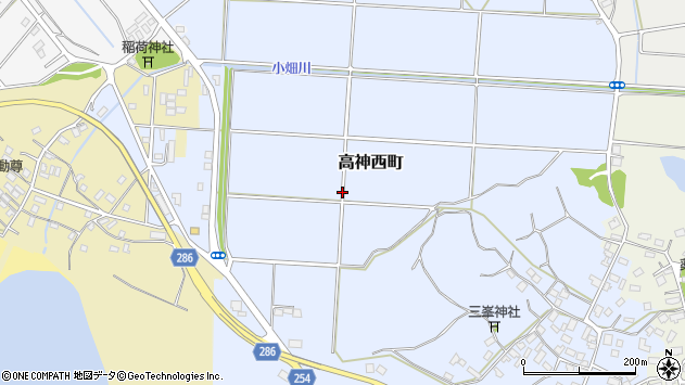 〒288-0026 千葉県銚子市高神西町の地図