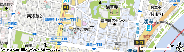 株式会社コマチセンター　浅草美容室周辺の地図