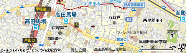 学校法人江副学園　新宿日本語学校周辺の地図