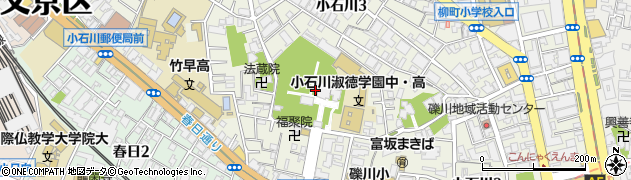 傳通院観音堂　総合案内所周辺の地図