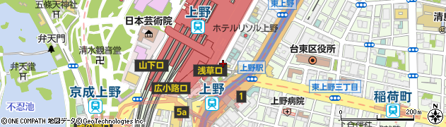 松屋 上野浅草口店周辺の地図