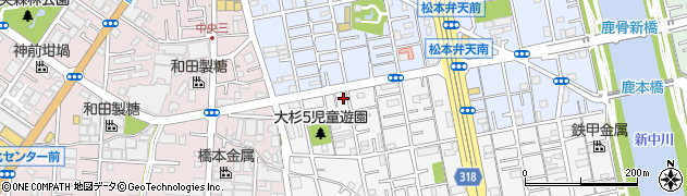 東京都江戸川区大杉5丁目13-12周辺の地図